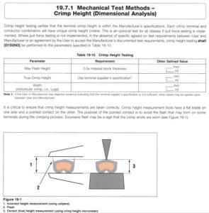 IPC/WHMA-A-620 Standard, Crimp Height